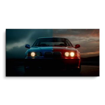Ruta BMW z3 noche - cuadro PVC mate
