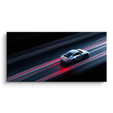 Porsche Night Speed Canvas Art