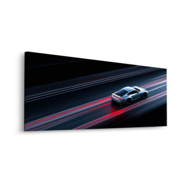 Porsche Nacht Spee - Dibond-Bild matt
