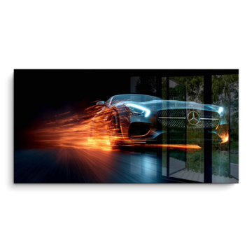 Mercedes-Benz Inspired Speed Car PVC Gloss Art