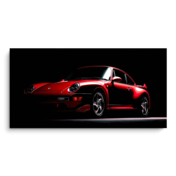 Voiture de course inspirée de Porsche 911 Carrera - tableau PVC mat