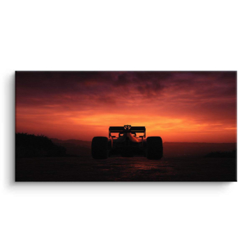 Formula 1 Inspired Sunset Race Canvas Art