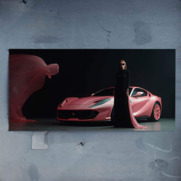 Mode rose inspirée de Ferrari - poster
