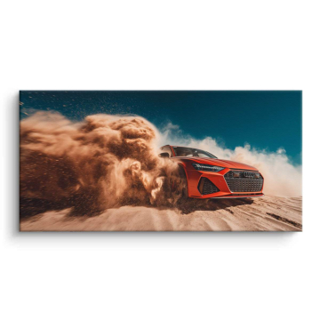 Audi RS5 Inspired Desert Drive Canvas Art