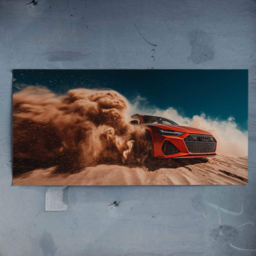 Wüstenfahrt inspiriert von Audi RS5 - Poster