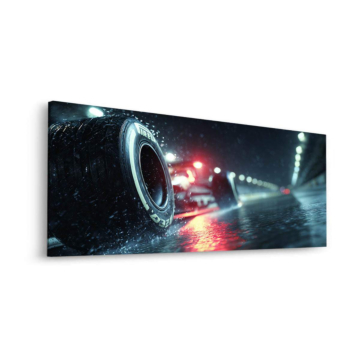 Rainy Night Race Dibond Matt Art