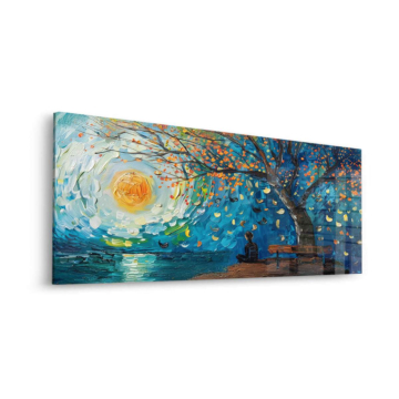 Starry Evening Reflection Acrylic Glass Art