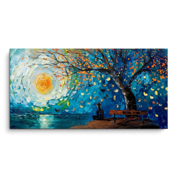 Starry Evening reflejo - cuadro PVC mate