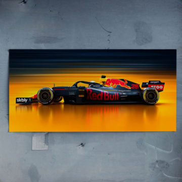 Red Bull Racing Formule 1 vue latérale - poster