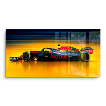 Red Bull Racing Fórmula 1 vista lateral - cuadro PVC brillante
