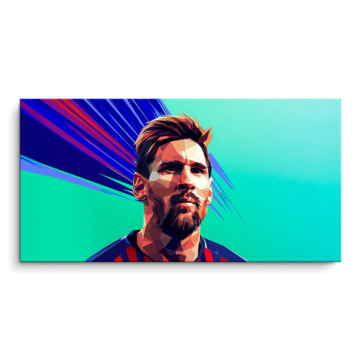 Messi Inspired Soccer Portrait PVC Matt Art