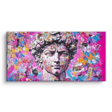 David Statue Inspired Canvas Art