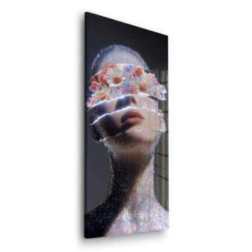 Distorted Reality Porträt - Acrylglasbild