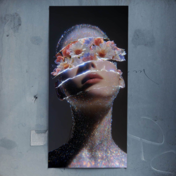 Distorted Reality Portrait Poster Art