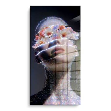 Distorted Reality Porträt - PVC-Bild glänzend