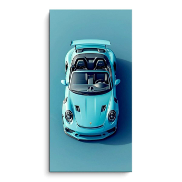 Porsche 911 GT3 en version anniversaire - tableau PVC mat