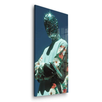 Portrait d'esprit extraterrestre - tableau en verre acrylique