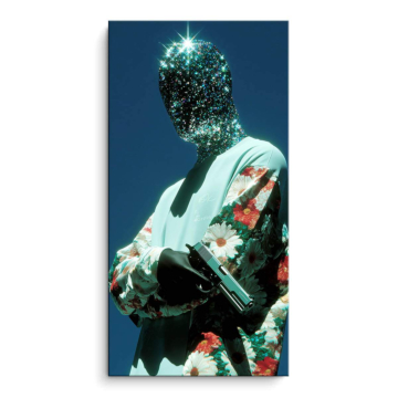 Alien-Porträt mit innerer Haltung - PVC-Bild matt