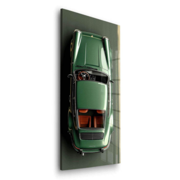 Porsche Inspired Green Classic Car Acrylic Glass Art