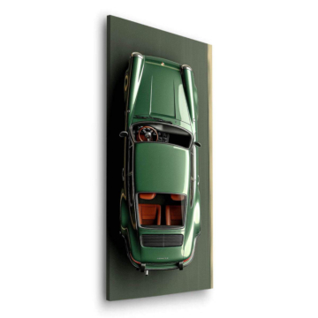 Porsche Inspired Green Classic Car Dibond Matt Art