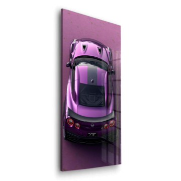 Porsche Inspired Purple GTR Acrylic Glass Art
