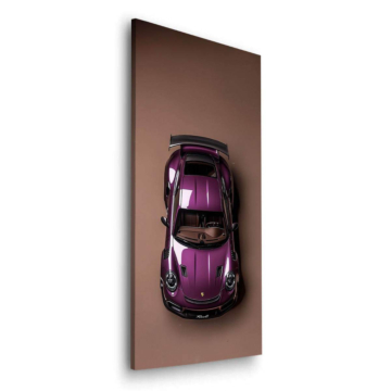 Fioletowy Spyder inspirowany Porsche 918 - obraz na dibondzie matowym