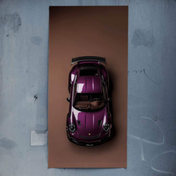 Violett Spyder inspiriert von Porsche 918 - Poster
