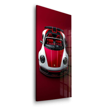Porsche 718 Inspired Red Spyder Acrylic Glass Art