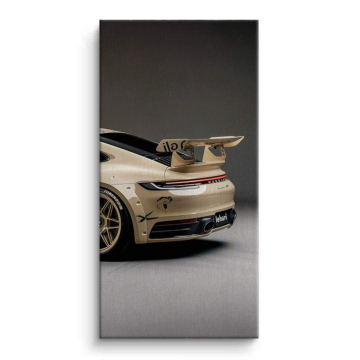 Porsche Inspired White Rear Wing Canvas Art