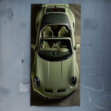 Lohari Inspired Green Roadster Poster Art