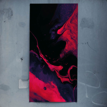Abstrait magenta fumée - poster