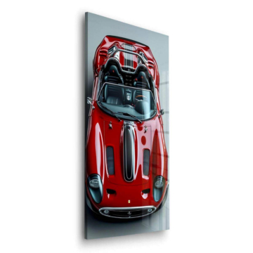 Rot Supersportwagen inspiriert von Ferrari - Acrylglasbild