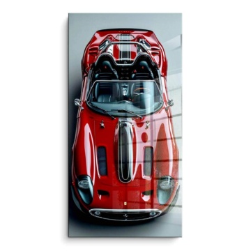 Czerwony supersamochód inspirowany Ferrari - obraz na PVC z połyskiem