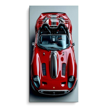 Rot Supersportwagen inspiriert von Ferrari - PVC-Bild matt