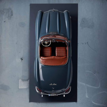 Lohari Inspired Blue Roadster Poster Art