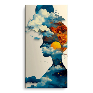 Dreaming niebo profil - obraz na matowym PVC