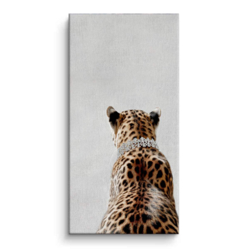 Minimalistischer Leopardenrücken - Leinwandbild
