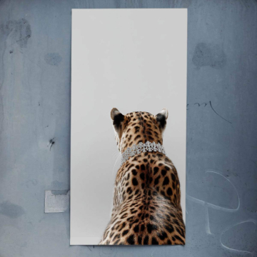Minimalistyczny lampart Back - plakat