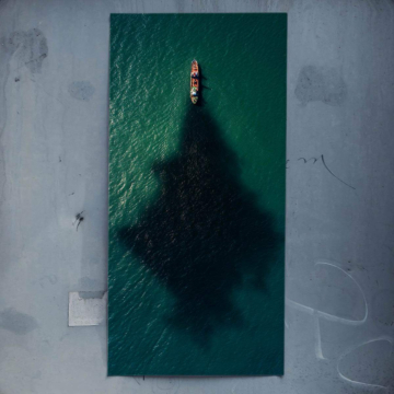 Ship sombra Aerial - póster