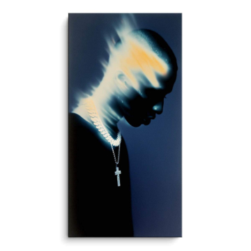 Porträt inspiriert von Kendrick Lamar - PVC-Bild matt