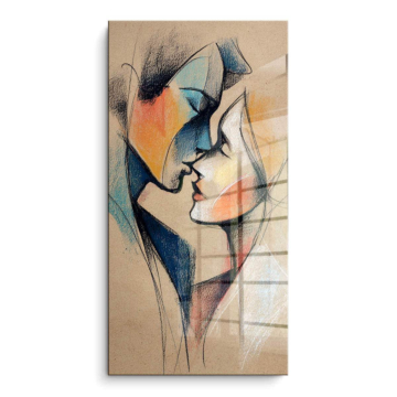 Cubist Kiss Sketch PVC Gloss Art