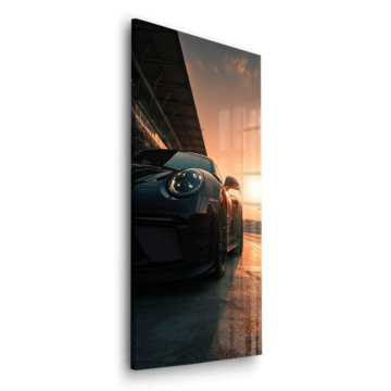 Porsche Inspired Sunset Drive Acrylic Glass Art
