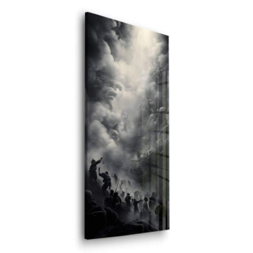 Stormy Battle Clouds Acrylic Glass Art