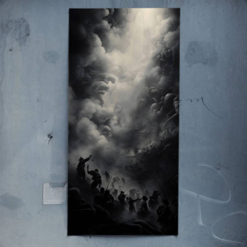Stürmisch Kampf Wolken - Poster