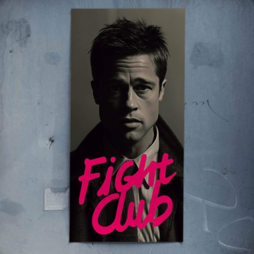 Porträt inspiriert von Fight Club - Poster