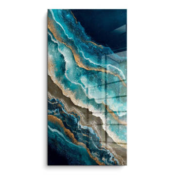 Océano cósmico olas - cuadro PVC brillante