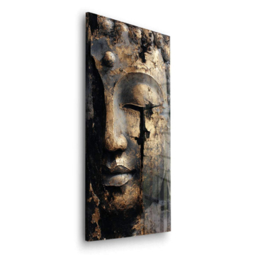 Gebrochen Stone Gesicht - Acrylglasbild
