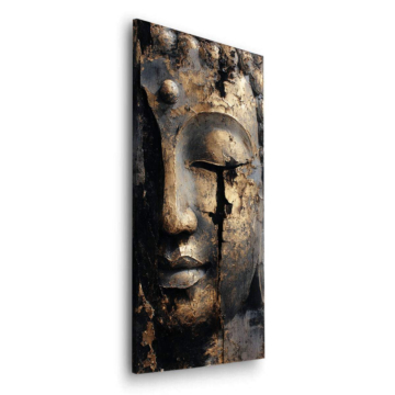 Gebrochen Stone Gesicht - Dibond-Bild matt