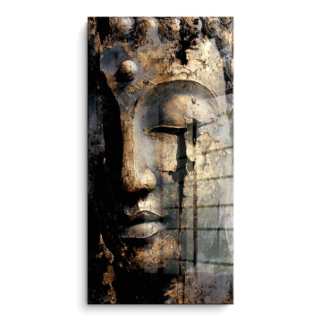 Broken Stone Face PVC Gloss Art