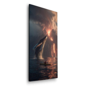 Whale Kayak Lightning Dibond Matt Art